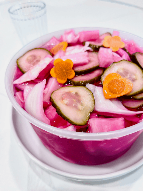 Pink Pickle Bowl - 64oz